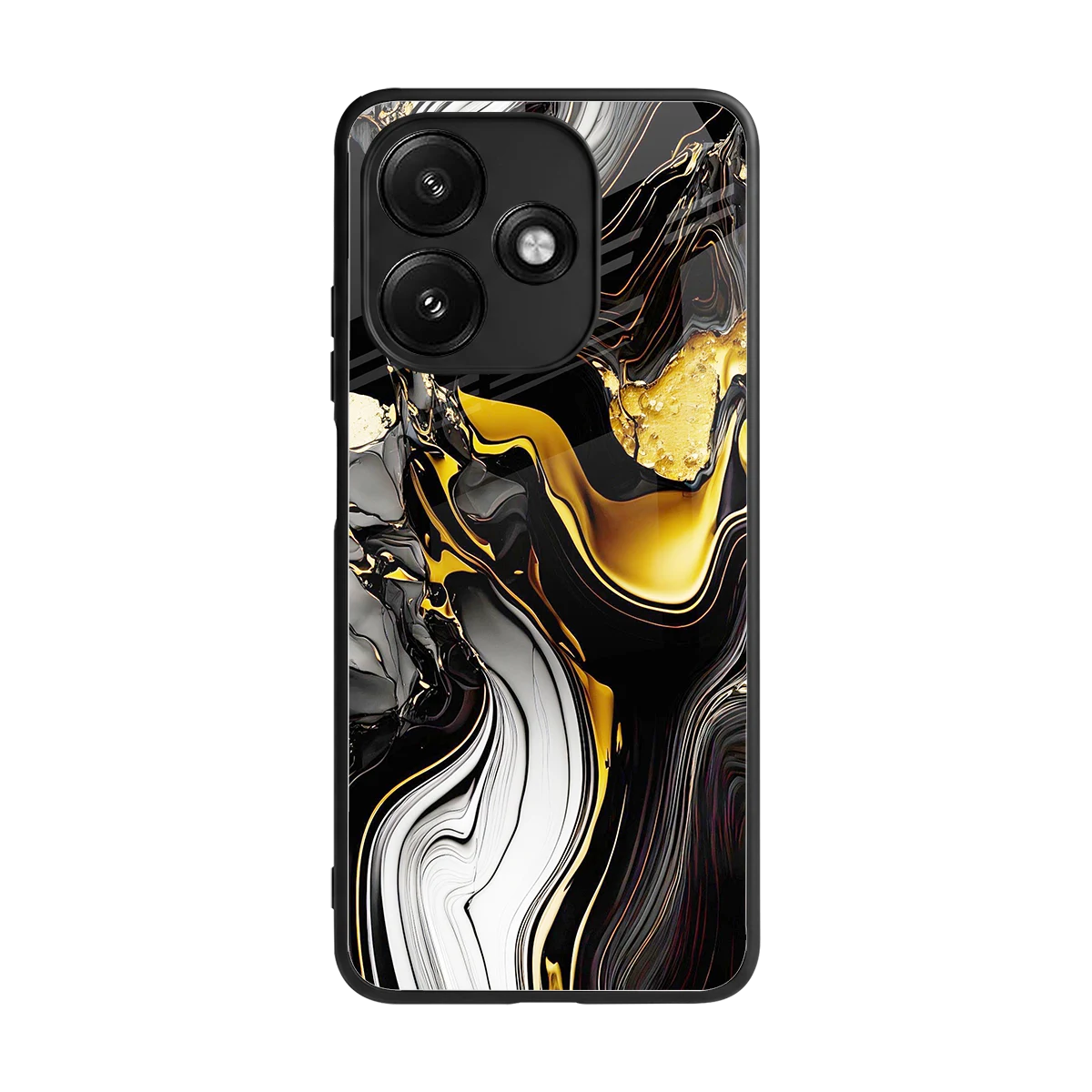 Bronze Glow back phone cover | glass case for redmi 12 5g