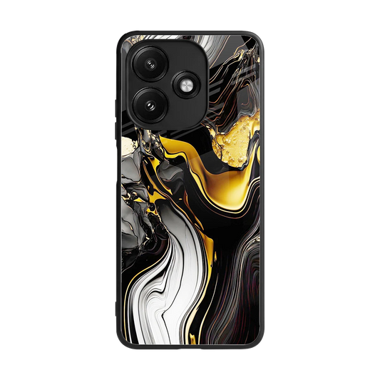 Bronze Glow back phone cover | glass case for redmi 12 5g