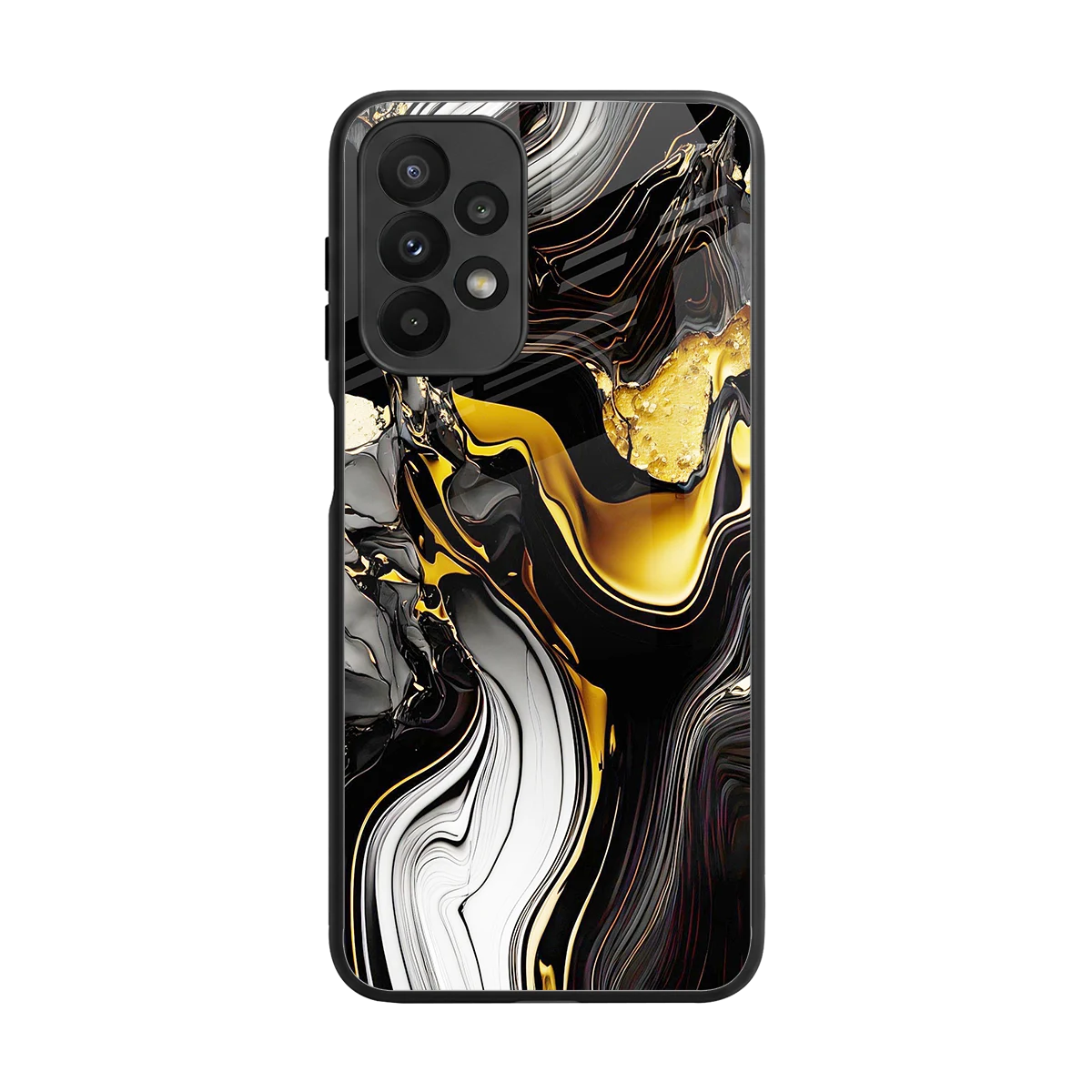 Bronze Glow back phone cover | glass case for samsung galaxy a23