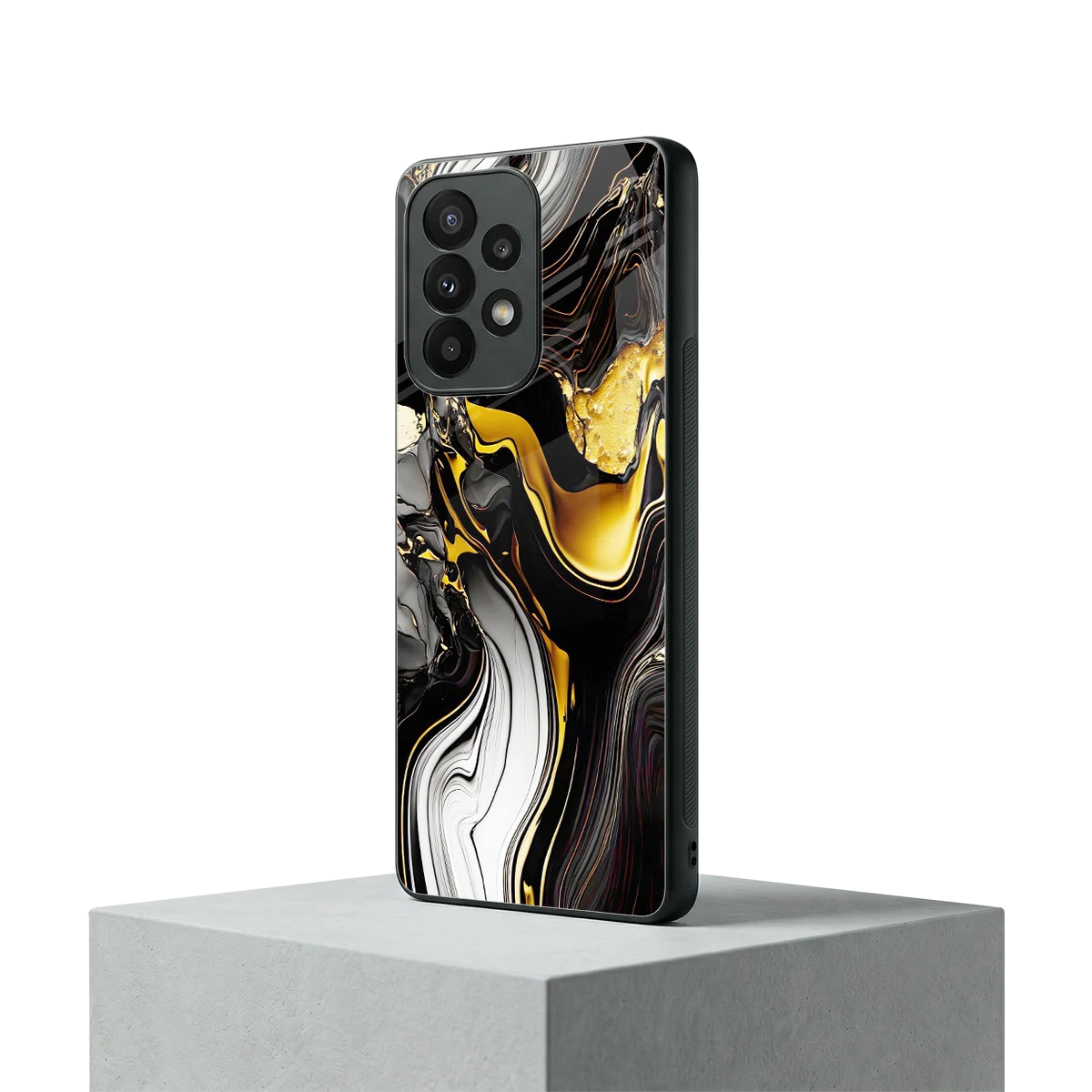 Bronze Glow samsung galaxy a23 mobile cover | shockproof glass phone case