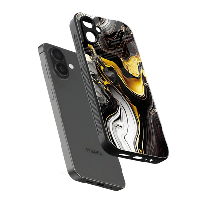 Bronze Glow sleek samsung galaxy a06 5g cover with tempered glass back and TPU edges