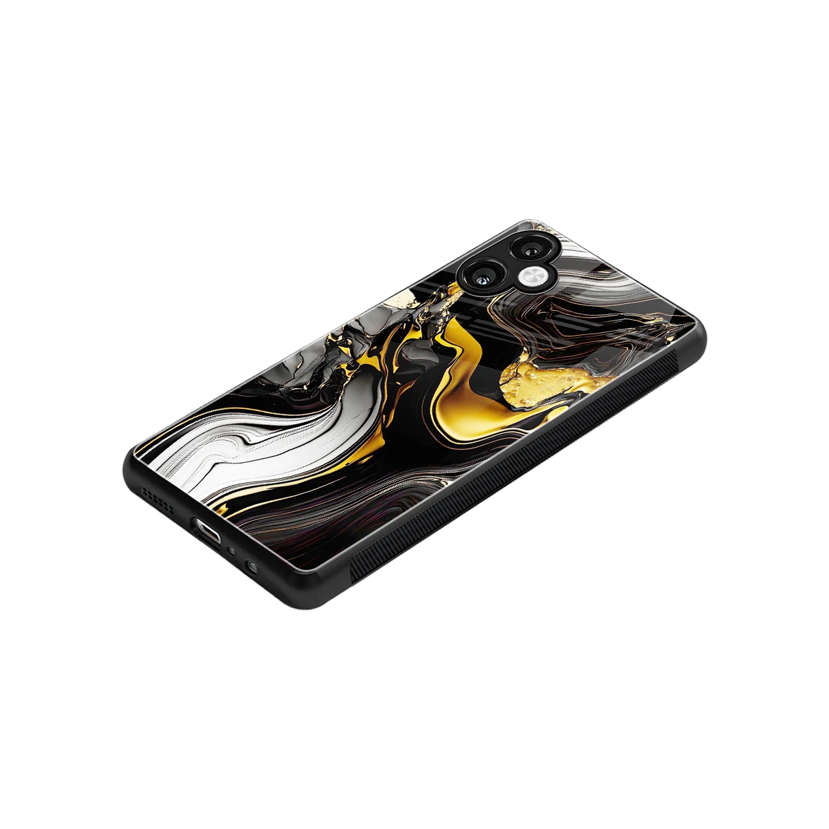 Bronze Glow stylish phone case for samsung galaxy a06 5g | glossy glass and slim fit