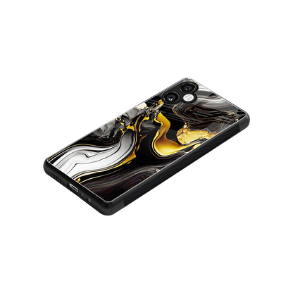 Bronze Glow stylish phone case for samsung galaxy a06 5g | glossy glass and slim fit