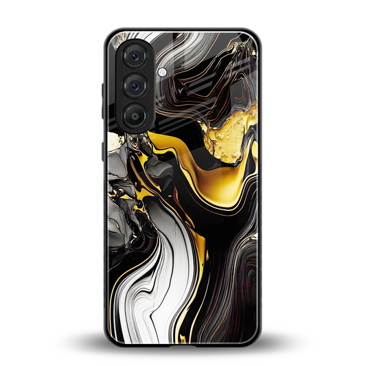 Bronze Glow back phone cover | glass case for samsung galaxy m36 5g