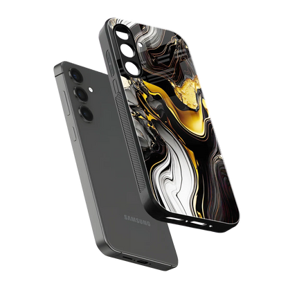 Bronze Glow sleek samsung galaxy a55 5g cover with tempered glass back and TPU edges