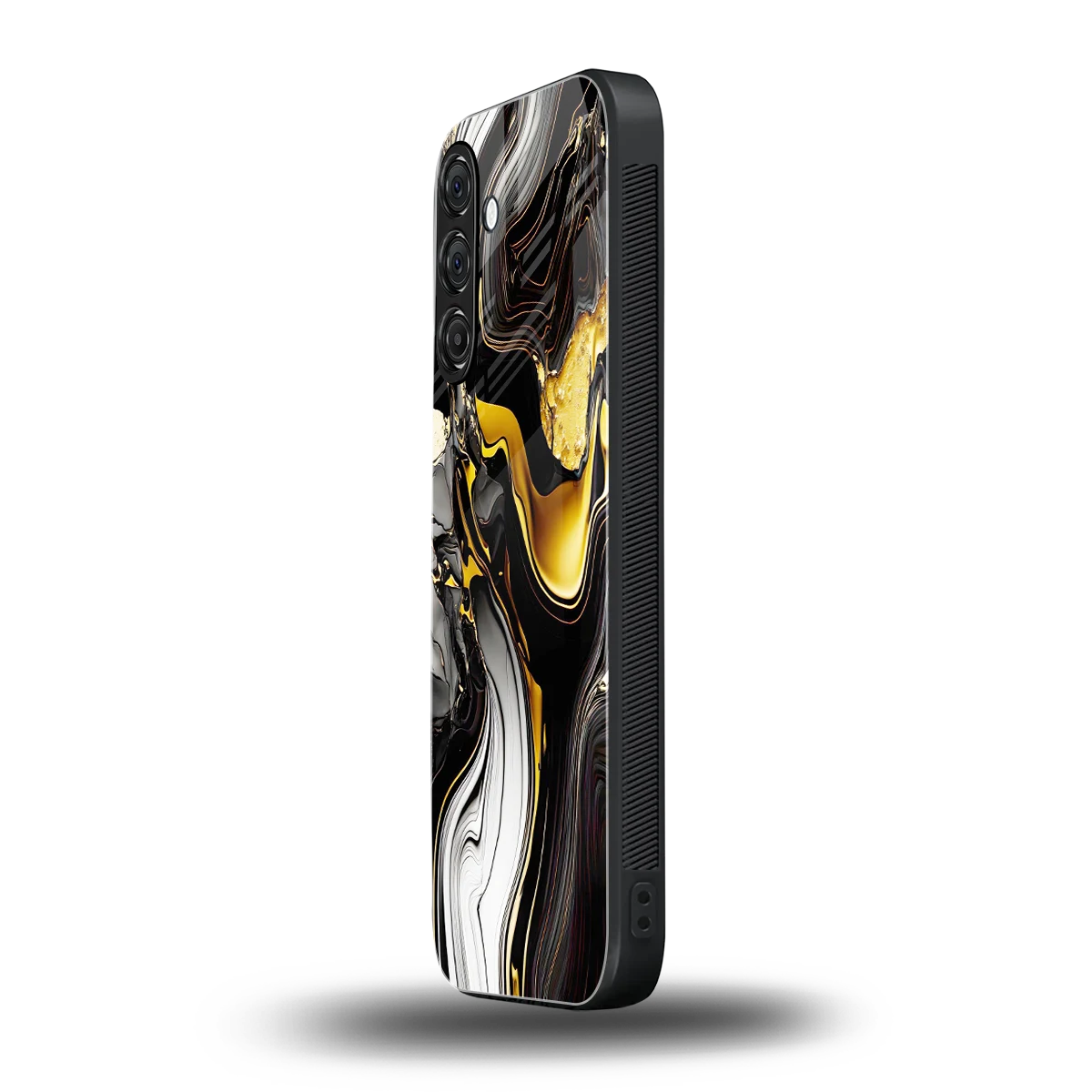 Bronze Glow samsung galaxy a55 5g mobile cover | shockproof glass phone case