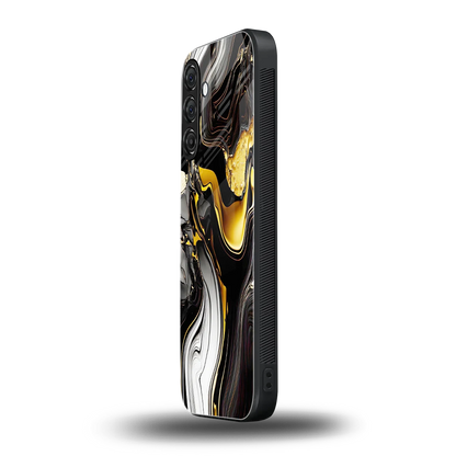Bronze Glow samsung galaxy a55 5g mobile cover | shockproof glass phone case