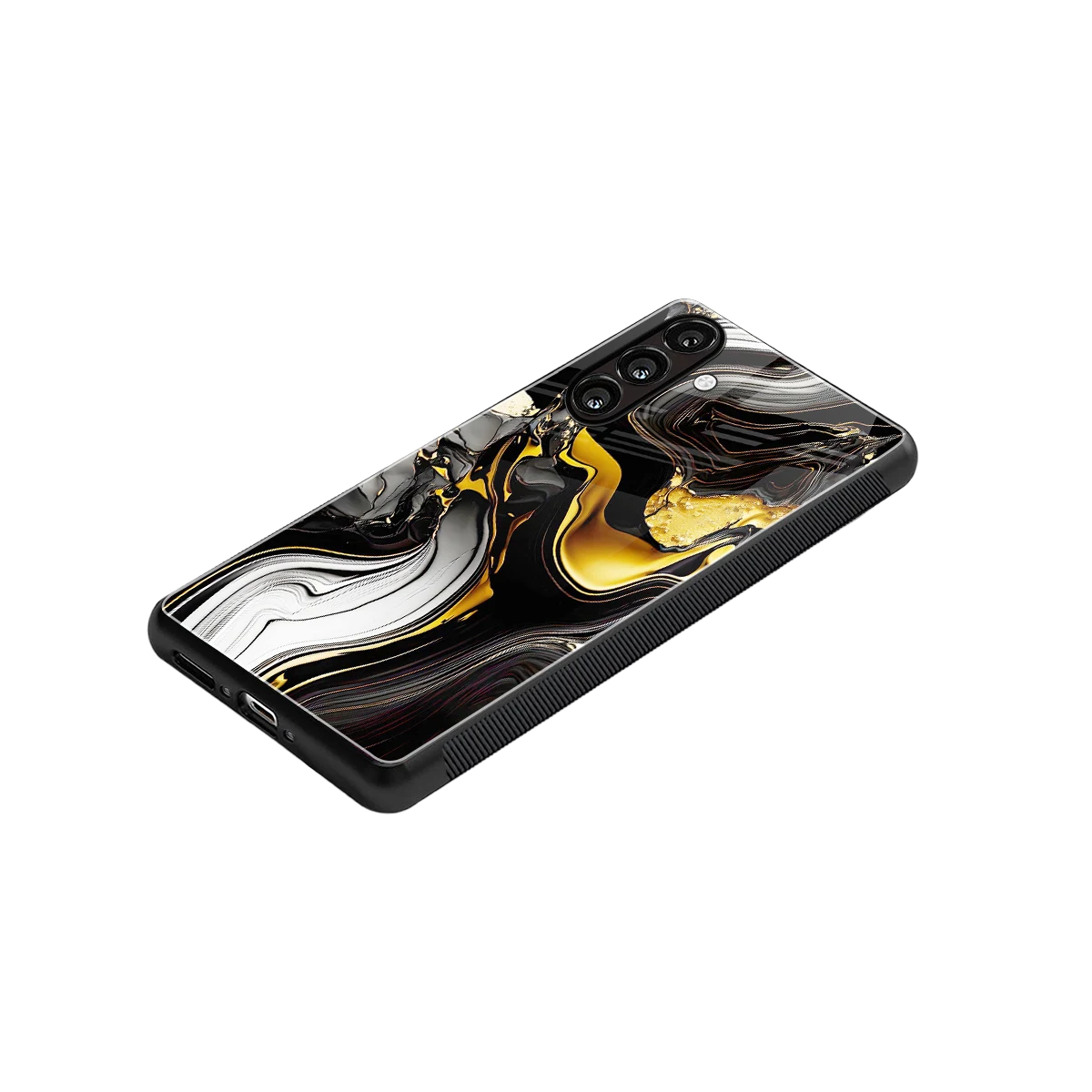Bronze Glow stylish phone case for samsung galaxy a55 5g | glossy glass and slim fit