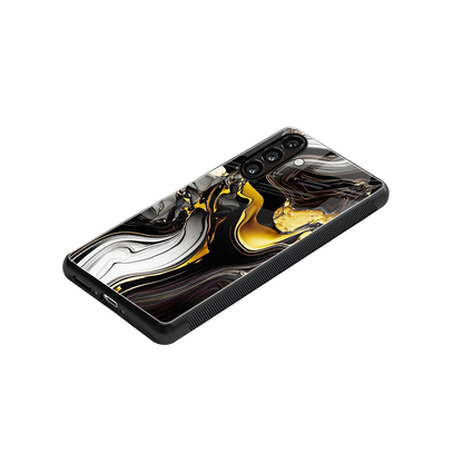 Bronze Glow stylish phone case for samsung galaxy a55 5g | glossy glass and slim fit