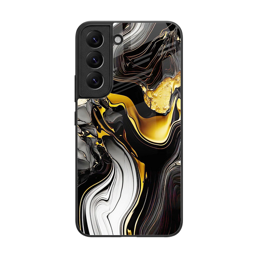 Bronze Glow back phone cover | glass case for samsung galaxy s22