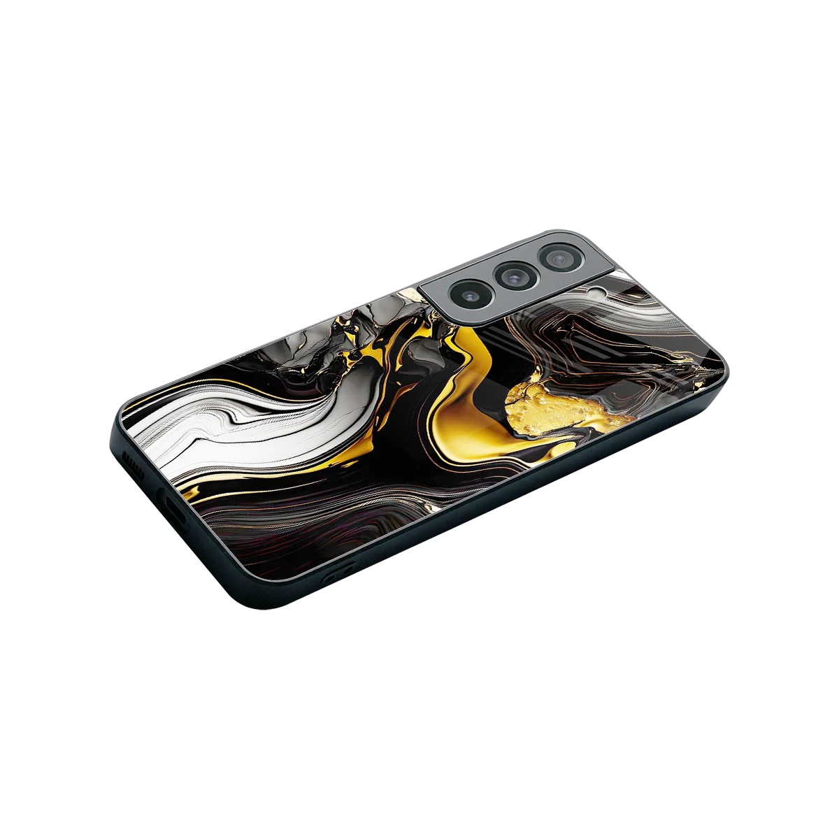 Bronze Glow stylish phone case for samsung galaxy s22 | glossy glass and slim fit