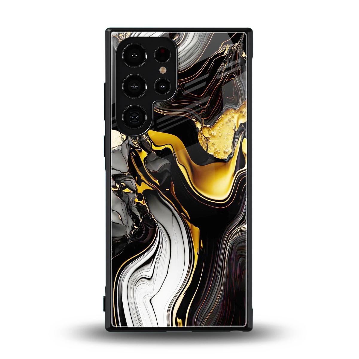 Bronze Glow back phone cover | glass case for samsung galaxy s24 ultra