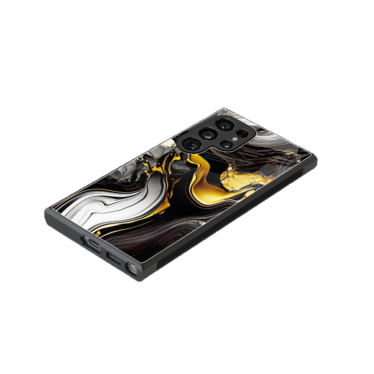 Bronze Glow stylish phone case for samsung galaxy s24 ultra | glossy glass and slim fit