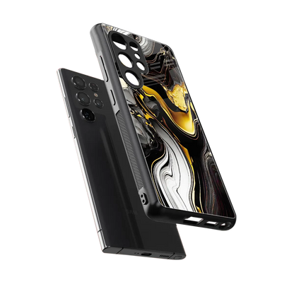 Bronze Glow sleek samsung galaxy s26 ultra cover with tempered glass back and TPU edges