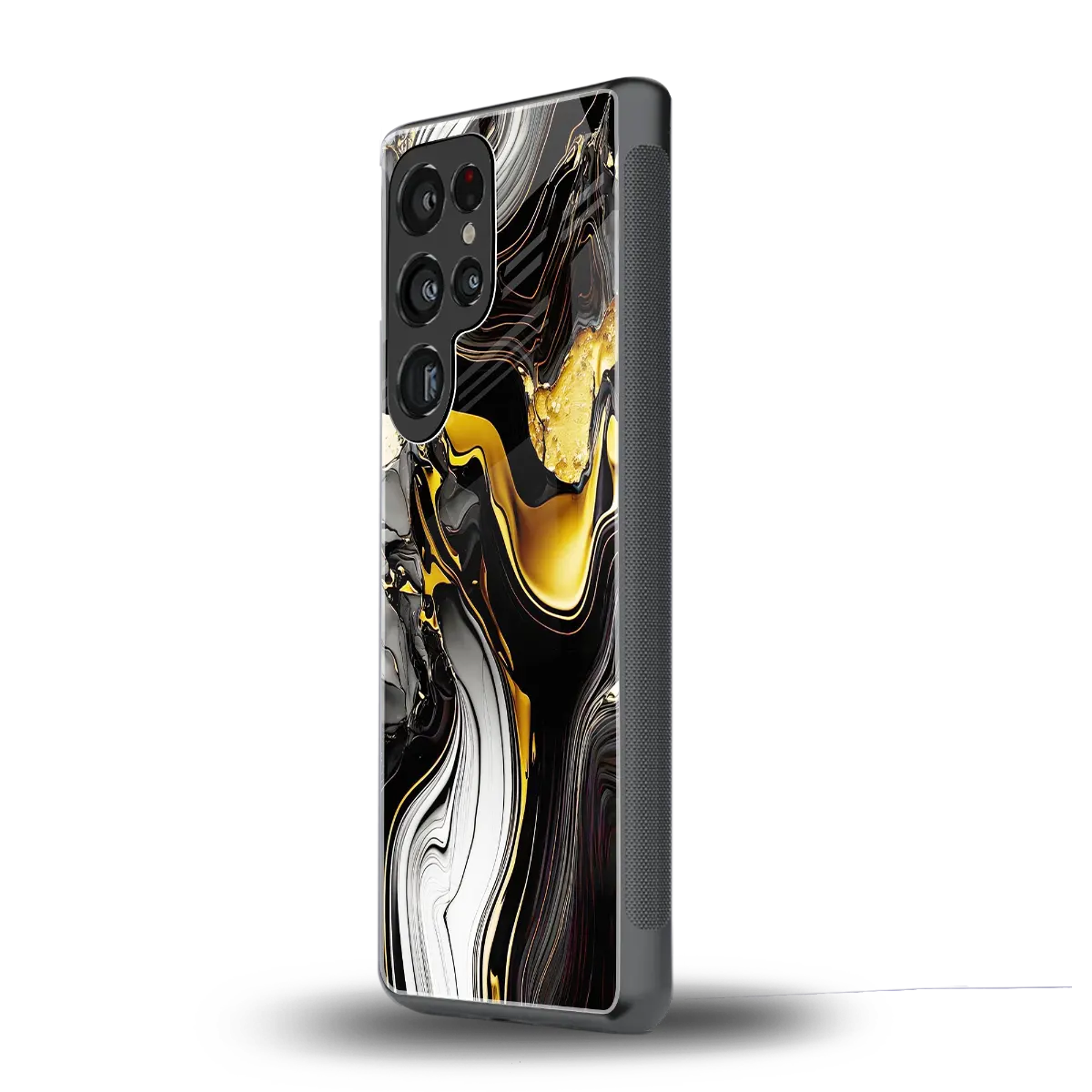 Bronze Glow samsung galaxy s25 ultra mobile cover | shockproof glass phone case
