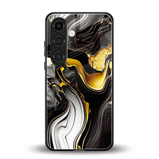 Bronze Glow back phone cover | glass case for samsung galaxy s25