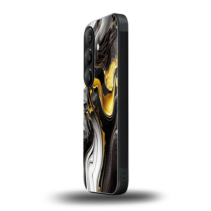 Bronze Glow samsung galaxy s24 mobile cover | shockproof glass phone case