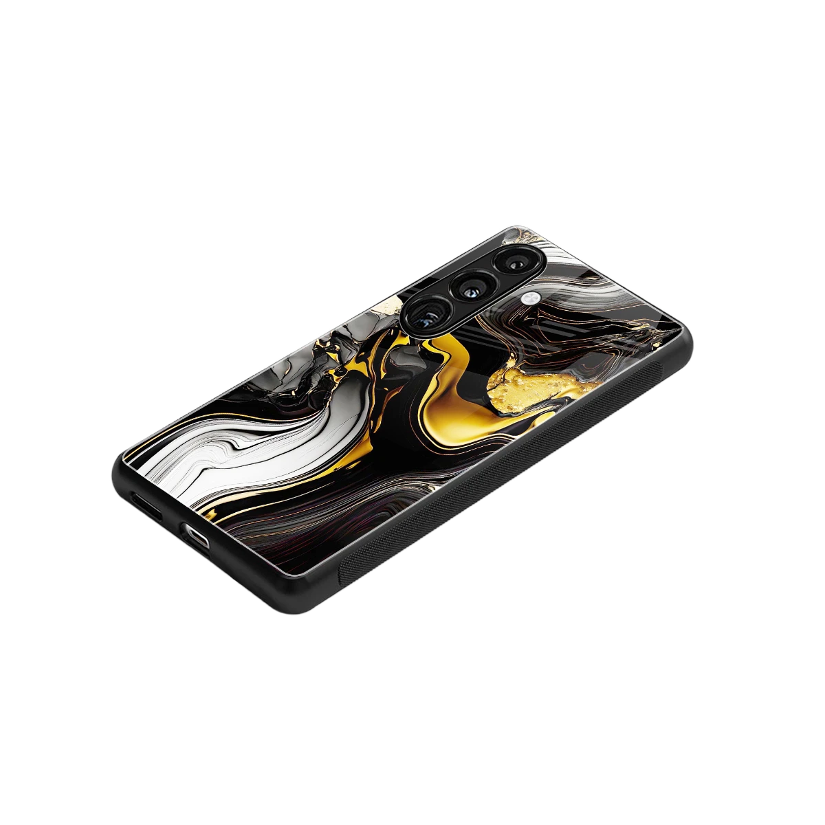 Bronze Glow stylish phone case for samsung galaxy s24 | glossy glass and slim fit