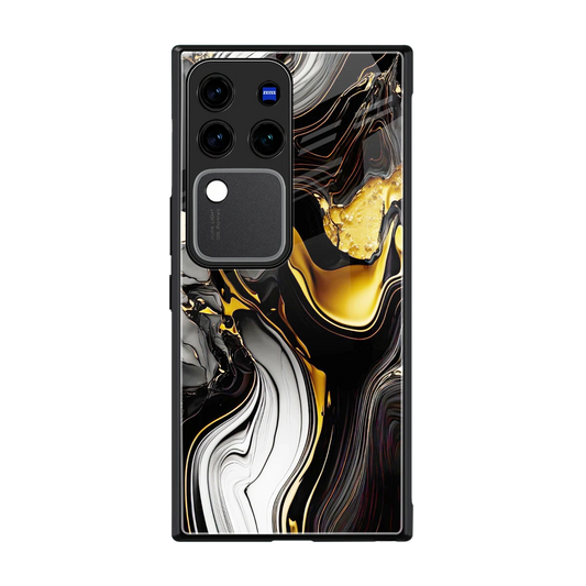 Bronze Glow back phone cover | glass case forvivo v30 pro
