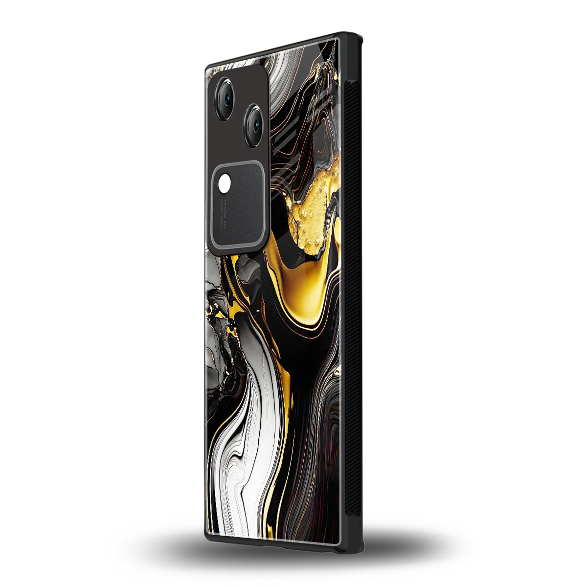 Bronze Glow vivo v30 mobile cover | shockproof glass phone case