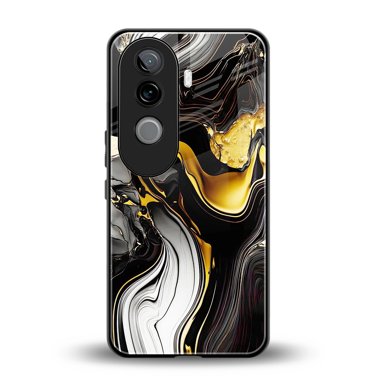 Bronze Glow back phone cover | glass case for vivo v40e