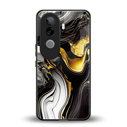 Bronze Glow back phone cover | glass case for vivo v40e