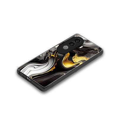 Bronze Glow stylish phone case for vivo v40e | glossy glass and slim fit