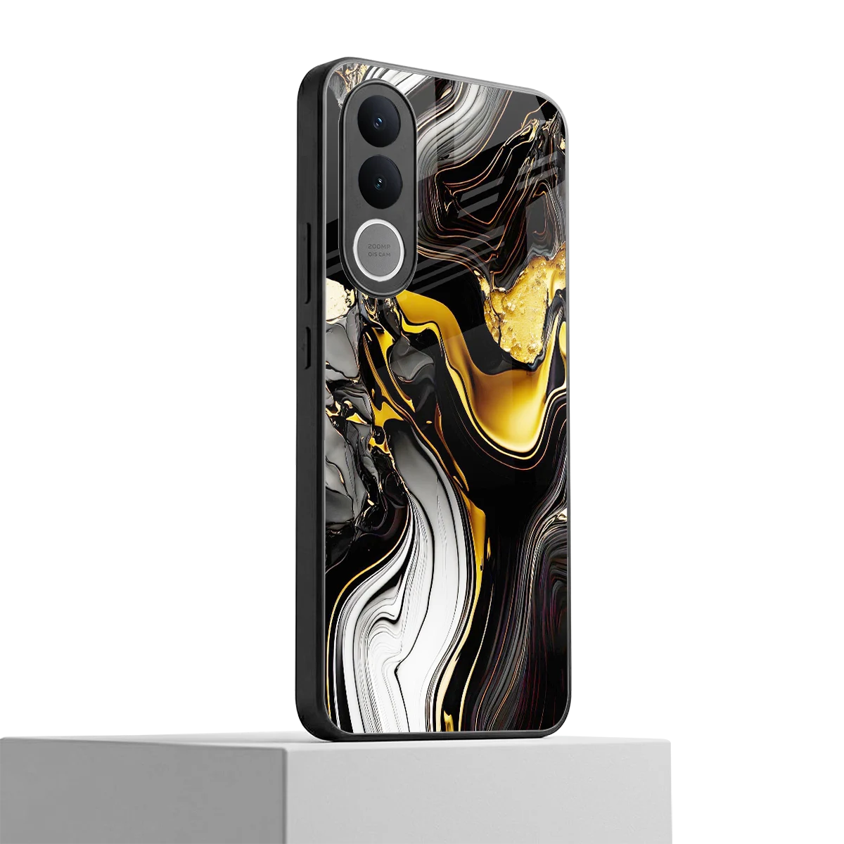 Bronze Glow vivo v70 fe mobile cover | shockproof glass phone case