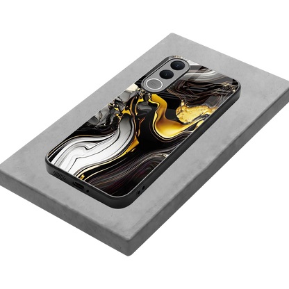 Bronze Glow stylish phone case for vivo v70 fe | glossy glass and slim fit