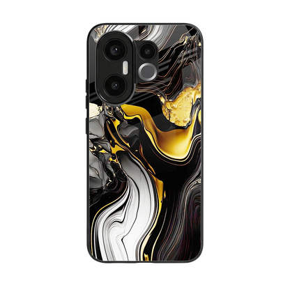 Bronze Glow back phone cover | glass case for vivo x200 fe