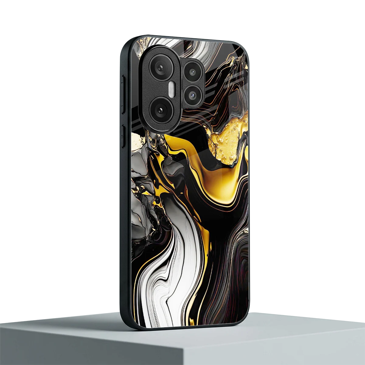 Bronze Glow vivo x200 fe mobile cover | shockproof glass phone case