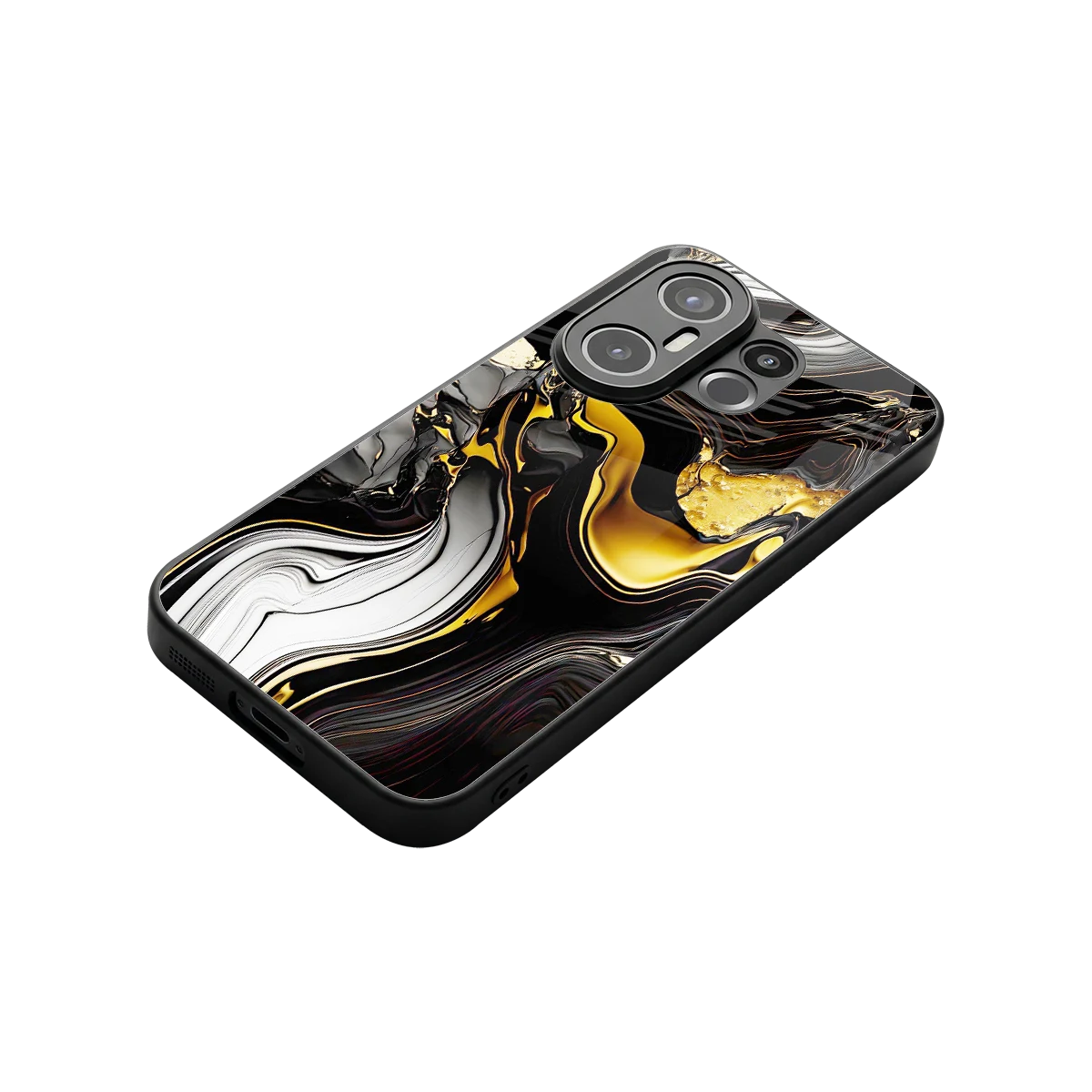 Bronze Glow stylish phone case for vivo x200 fe | glossy glass and slim fit