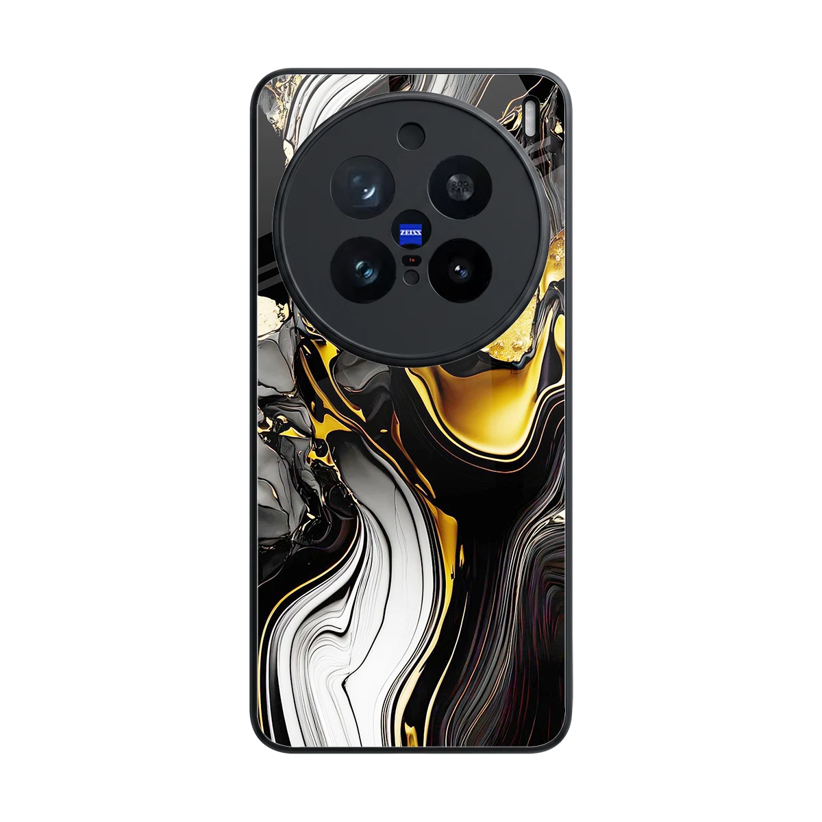 Bronze Glow back phone cover | glass case for vivo x200 pro