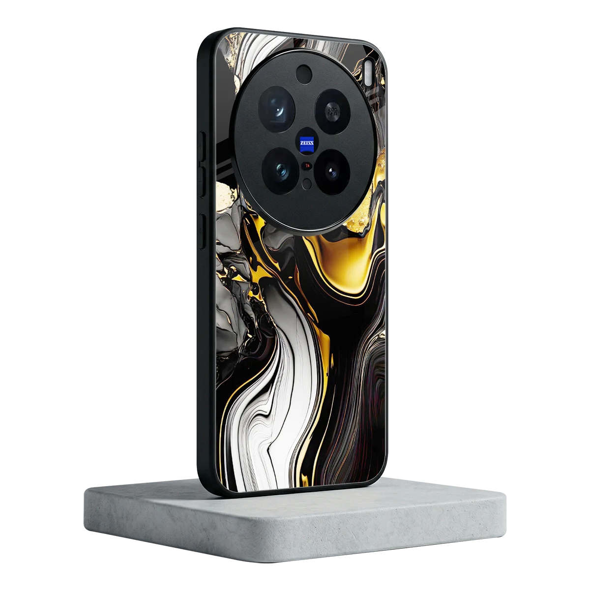 Bronze Glow vivo x200 pro mobile cover | shockproof glass phone case