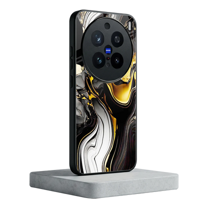 Bronze Glow vivo x200 pro mobile cover | shockproof glass phone case