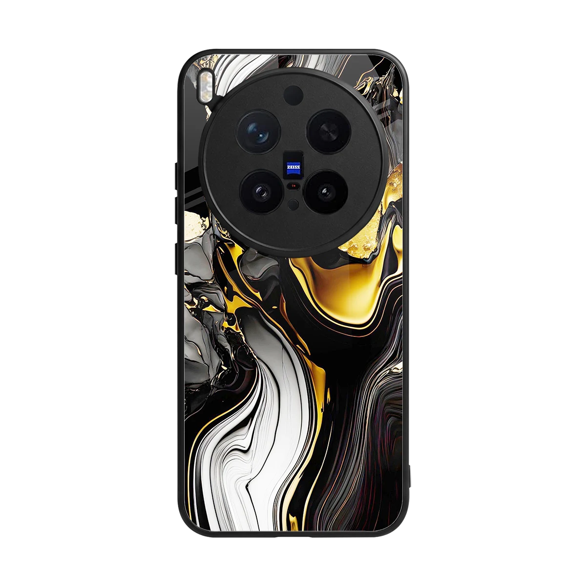 Bronze Glow back phone cover | glass case for vivo x300 pro