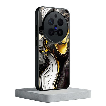 Bronze Glow vivo x300 pro mobile cover | shockproof glass phone case
