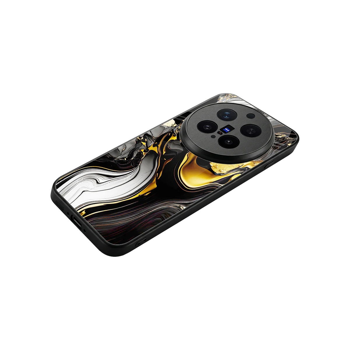 Bronze Glow stylish phone case for vivo x300 pro | glossy glass and slim fit