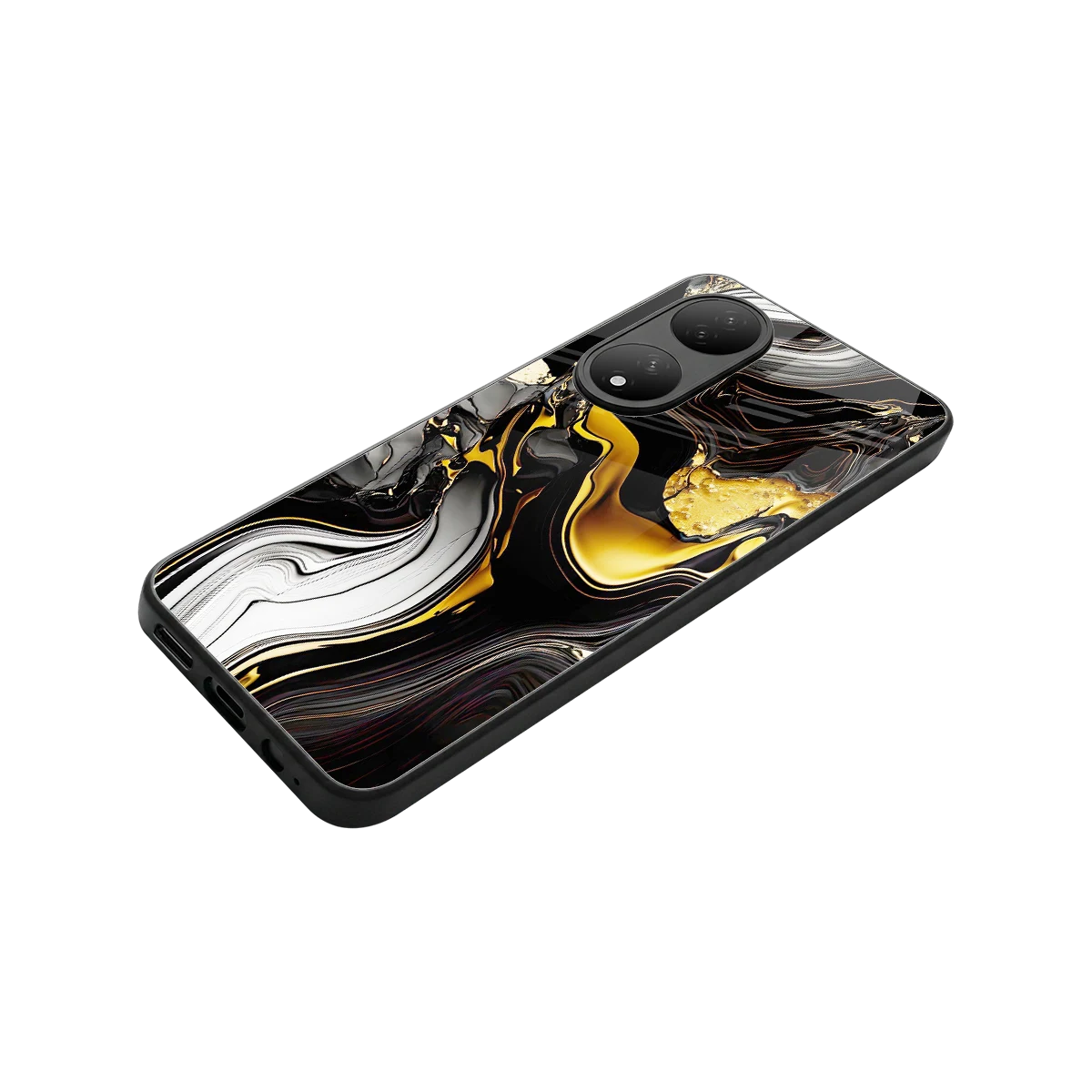 Bronze Glow stylish phone case for Vivo-y100 | glossy glass and slim fit