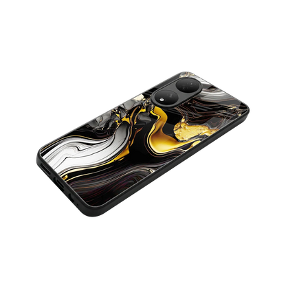 Bronze Glow stylish phone case for Vivo-y100 | glossy glass and slim fit