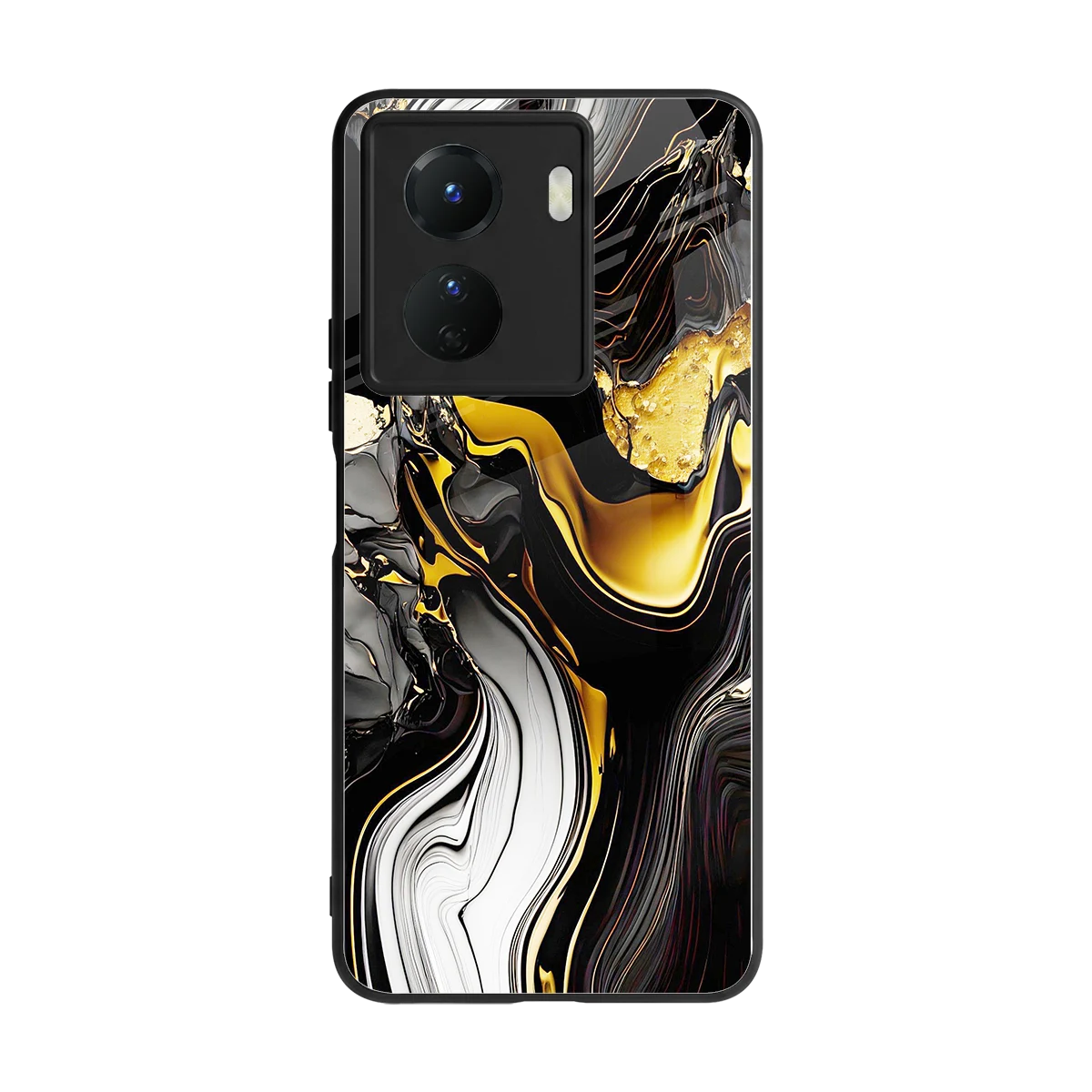 Bronze Glow back phone cover | glass case for vivo y16