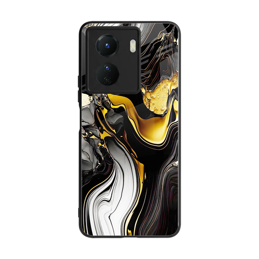 Bronze Glow back phone cover | glass case for vivo y16