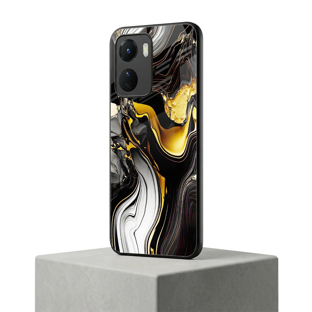 Bronze Glow vivo y16 mobile cover | shockproof glass phone case