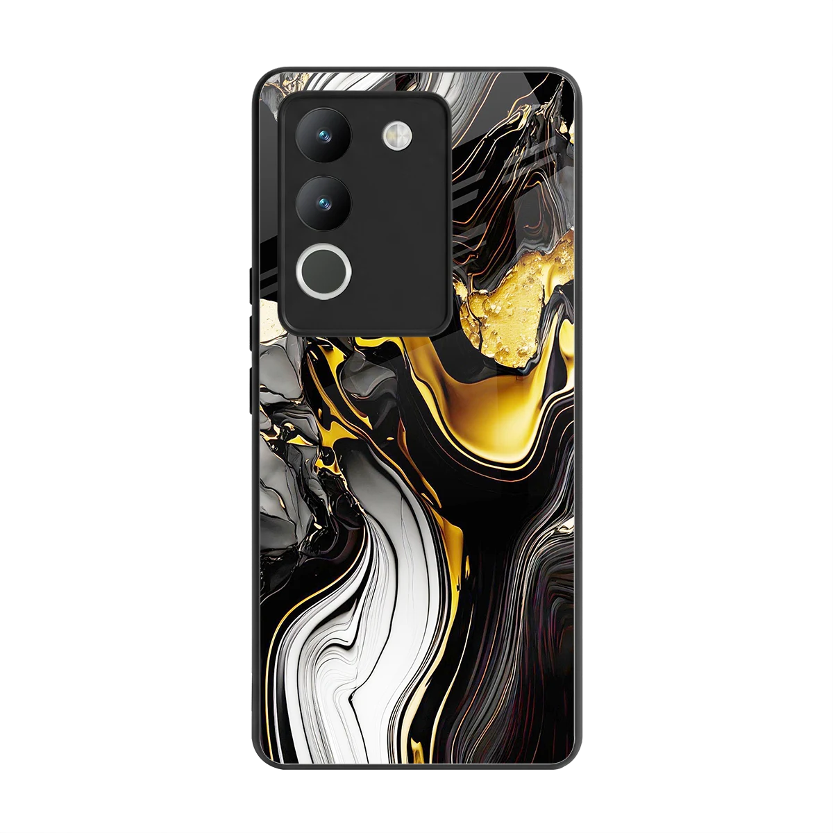 Bronze Glow back phone cover | glass case for vivo y200 5g