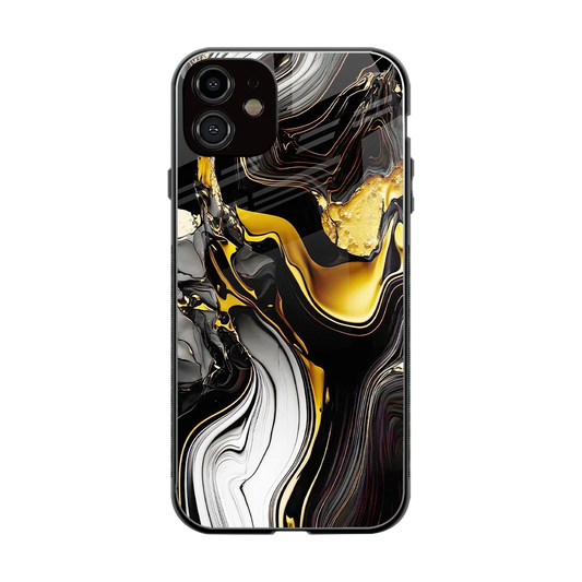 Bronze Glow back phone cover | glass case for iphone 12