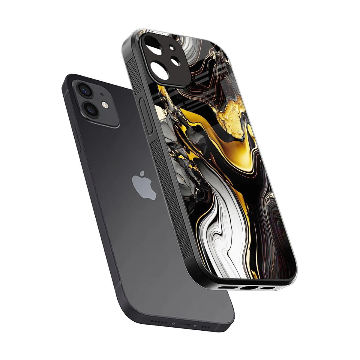 Bronze Glow sleek iphone 11 cover with tempered glass back and TPU edges
