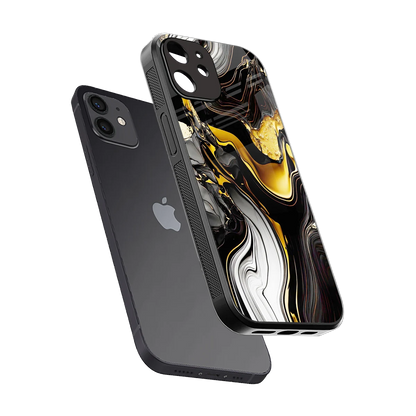 Bronze Glow sleek iphone 11 cover with tempered glass back and TPU edges