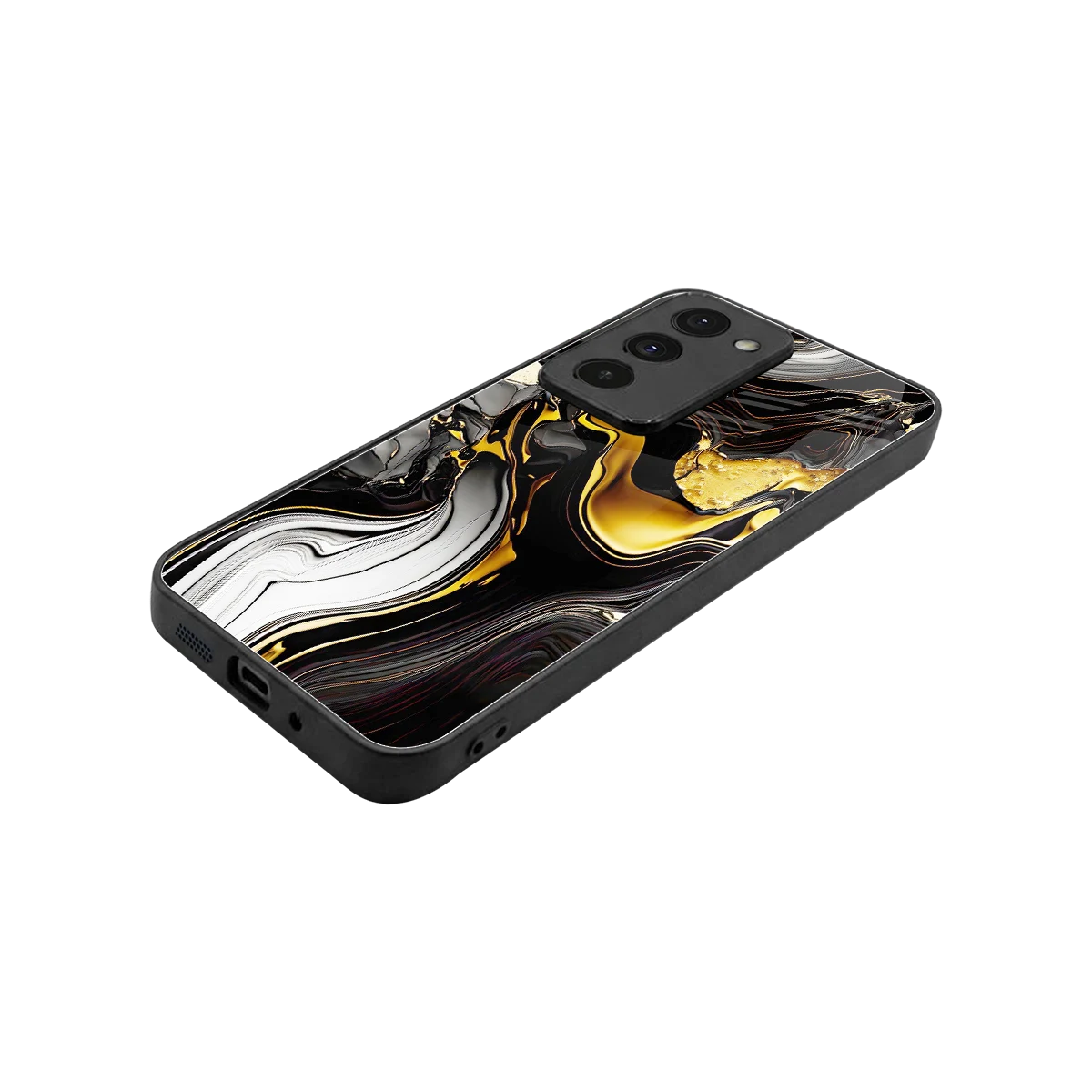Bronze Glow stylish phone case for redmi 15 5g | glossy glass and slim fit