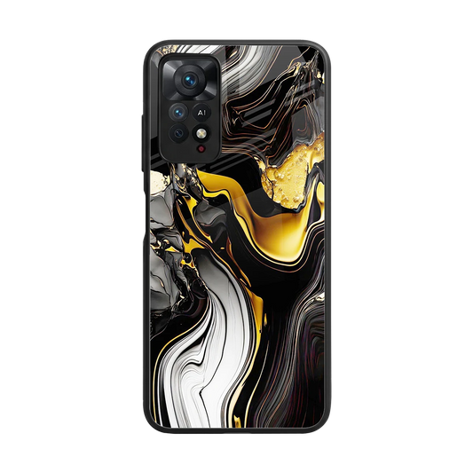 Bronze Glow back phone cover | glass case for redmi note 11 pro