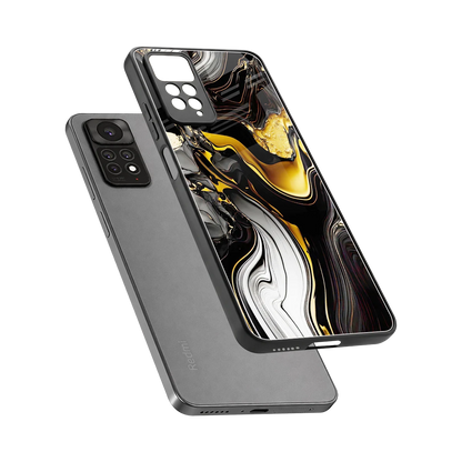 Bronze Glow sleek redmi note 11 pro cover with tempered glass back and TPU edges